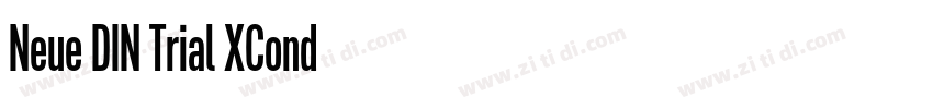 Neue DIN Trial XCond字体转换